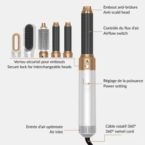 Descriptif sèche cheveux 5 en 1 AirStyler